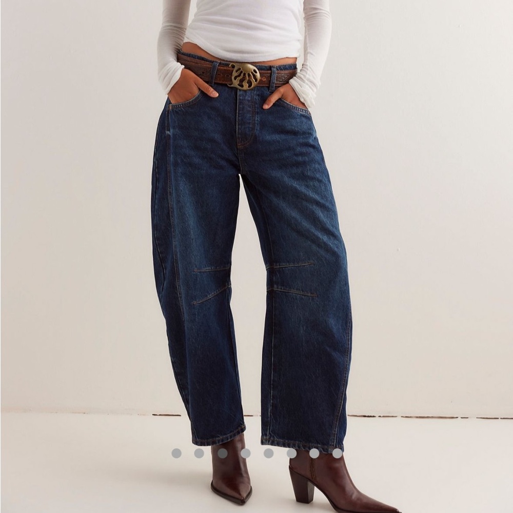 Free People Barrel jeans